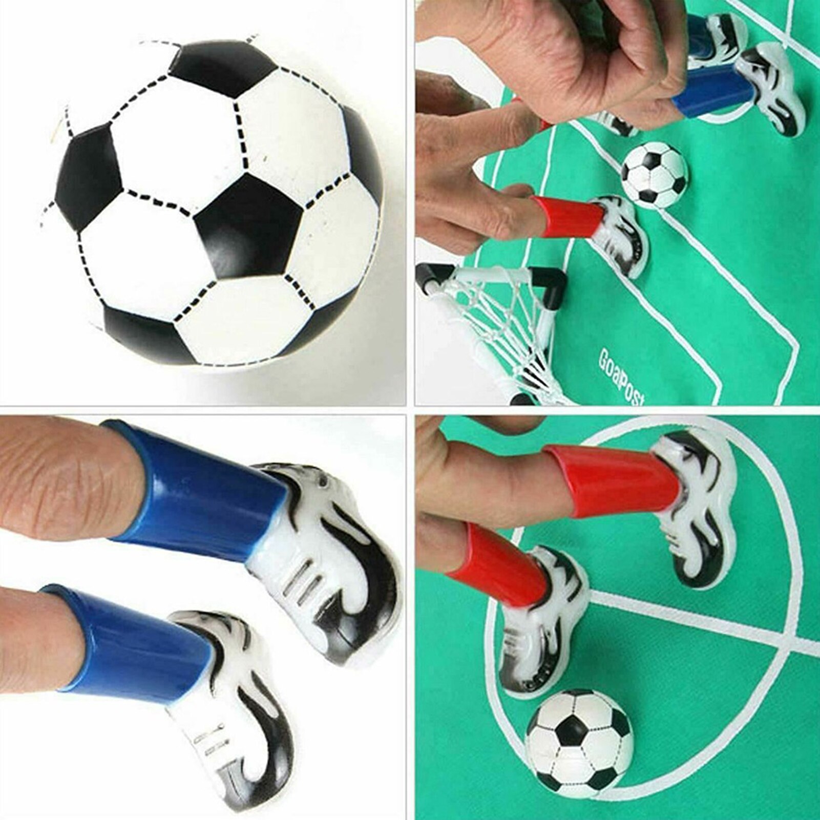 Mini Finger FußBall Fingerspitze FußBall Stiefel einstellen Lustige Spielbar Finger FußBall Spielzeug Eltern-Art-Interaktive Sport Spiele