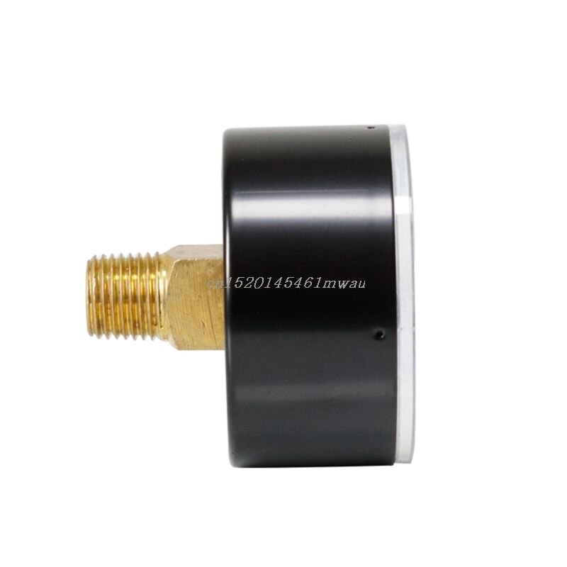 Manómetro de 52mm, Dial de 1/4 "BSPT Horizontal 0/15,30,60, 100.160.300 PSI y Bar