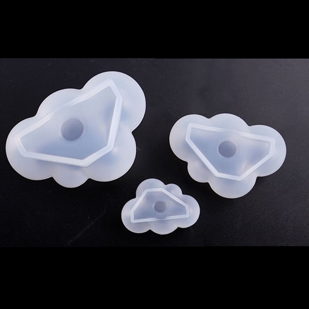 Diy silikoni pilvet muoto muotit fondantti jääpala muotti käsintehty saippua 3d kynttilämuotit leivontakakun koristustyökalu