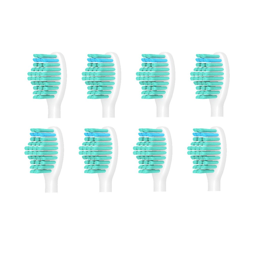 8pcs/lot Replacement Toothbrush Heads with cap for HX6530 HX9340 HX6930 HX6710 HX9140 HX6921 HX6930 HX6932