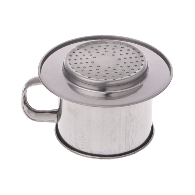 Rvs Hand Koffie Filter Cup Vietnamese Koffie Filter Voor Keuken Maker Pot Infuse Cup Serveren Heerlijke