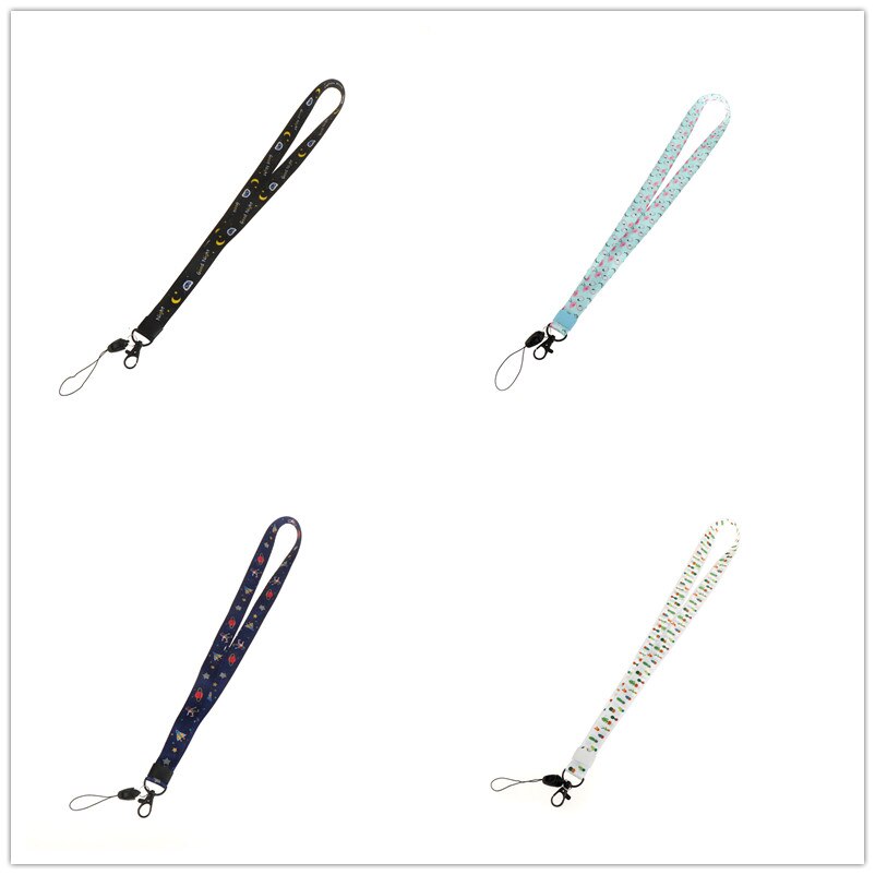 1Pc feuilles fraîches cou sangle clés carte d'identité gymnastique téléphone Mobile sangles USB porte-badge bricolage téléphone accrocher corde lanière
