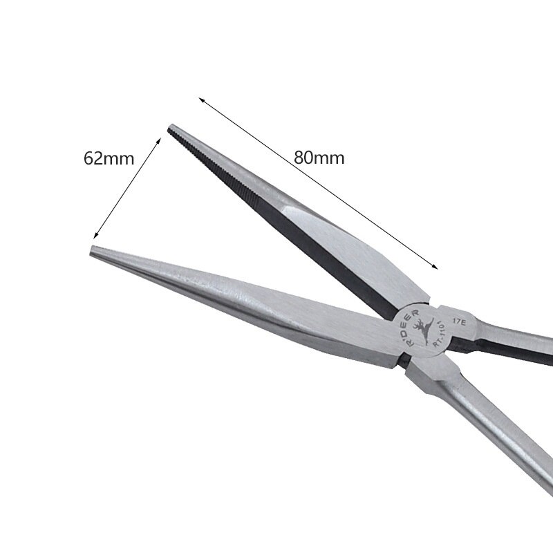 Carbon steel Bent Nose Pliers 280mm Extra Long Nose Pliers Straight 45 Or 0 Degrees Or 90 Degree Round Nose Pliers Hand Tool