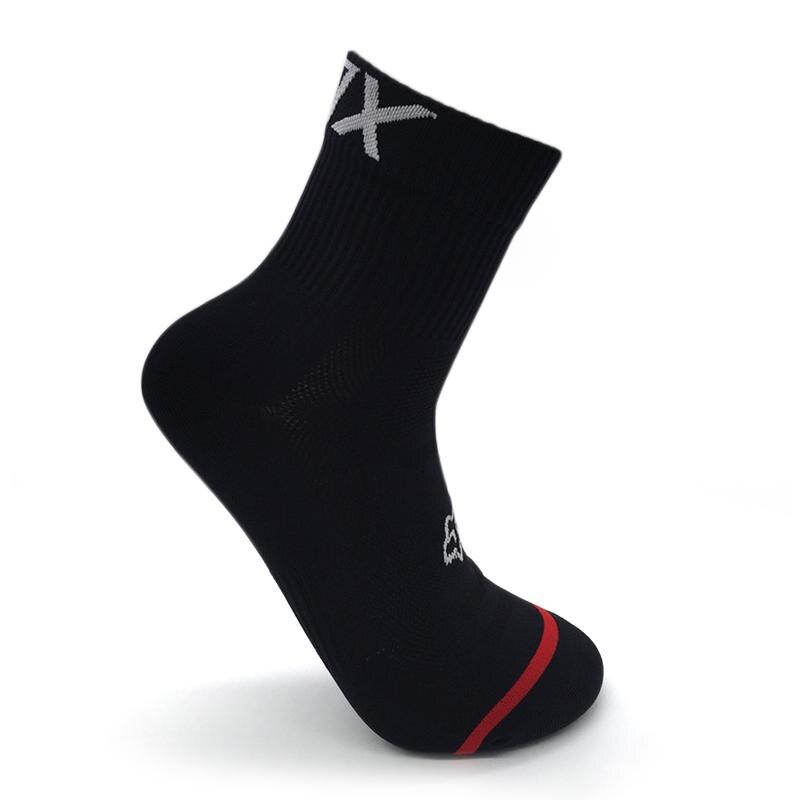 Atmungs Radfahren Socken Feuchtigkeitstransport Füße Schutz Socken Laufen Outdoor Klettern Rennrad Nylon Socken Fahrrad Ausrüstung Für Männer: Black