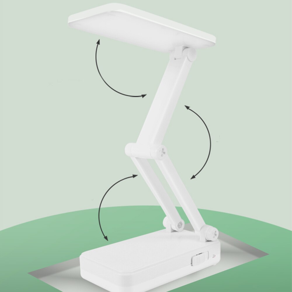 Usb & Solar Charging Folding 15pcs Led Desk Lamp 2 Level Brightness Dimmer Table Light Portable Rechargeable Led Table Lamps