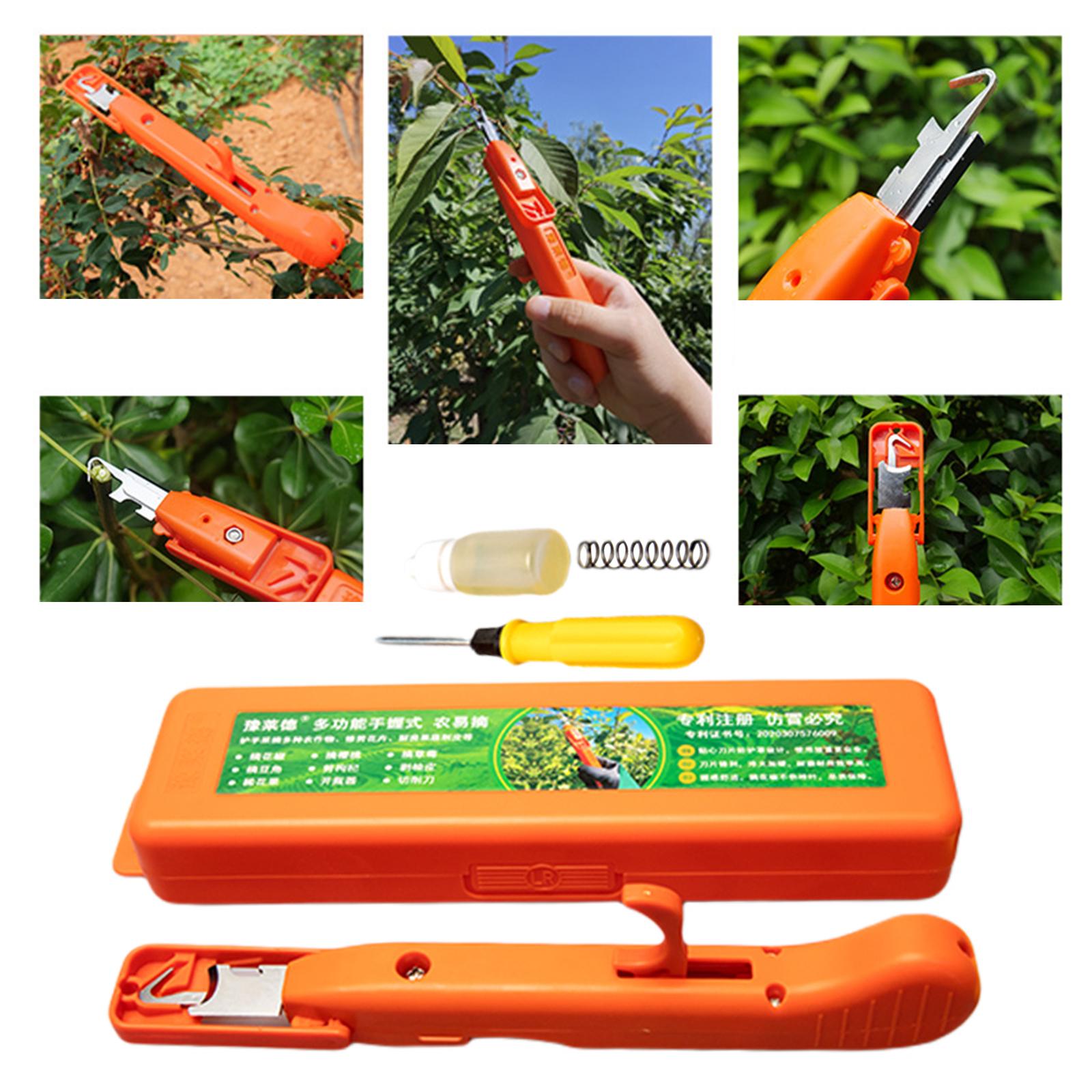 Handheld Fruit Picker W/ Screwdriver Bended Blade Thumb Knives for Garden Sichuan Peppercorn