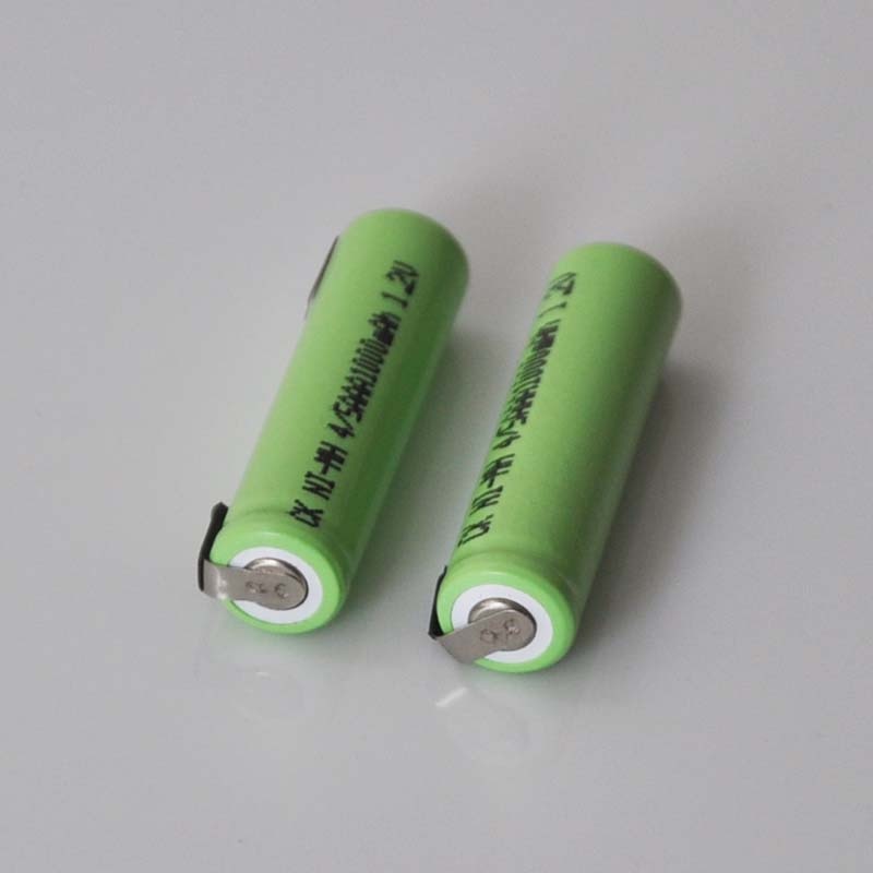 2-5 stks 1.2 v 4/5AAA Oplaadbare batterij 1000 mah 4/5 AAA nimh ni-mh cel met solderen tabs voor elektrische tandenborstel scheerapparaat