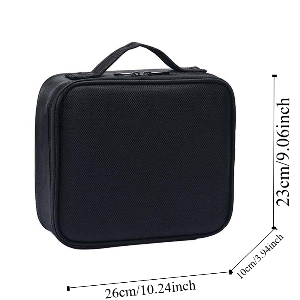 Large Capacity Cosmetic Bag Suitcase Anti-Splash Water Portable Handheld Makeup Bag PVC Compartment Portable Cosmetic Case