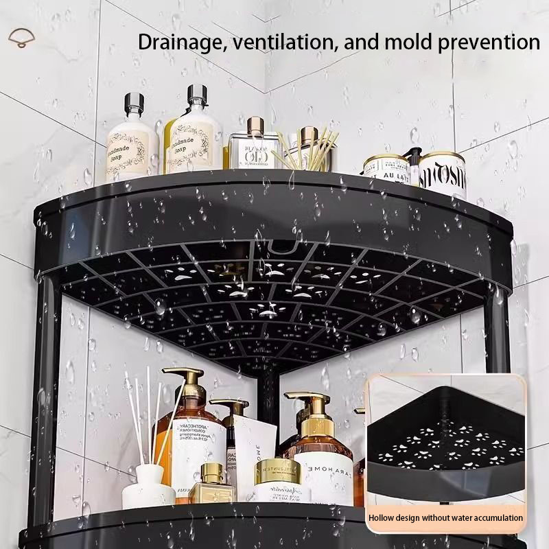 Bathroom Shower Gel Corner Rack Multi-layer Mobile Storage Rack Living Room Snack Rack Debris Kitchen Storage Shelf