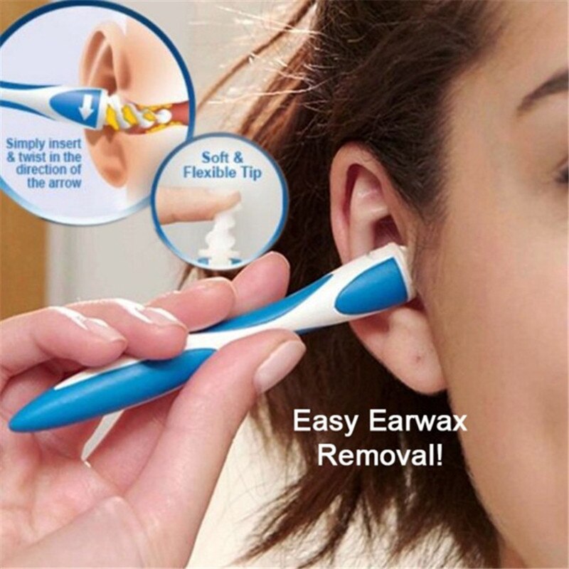 Écouvillon de nettoyage de cire d&#39;oreille en spirale souple, 16 pièces/ensemble, outil d&#39;élimination de la cire d&#39;oreille, bouchons d&#39;oreille, soins d&#39;oreille intelligents, outils de santé
