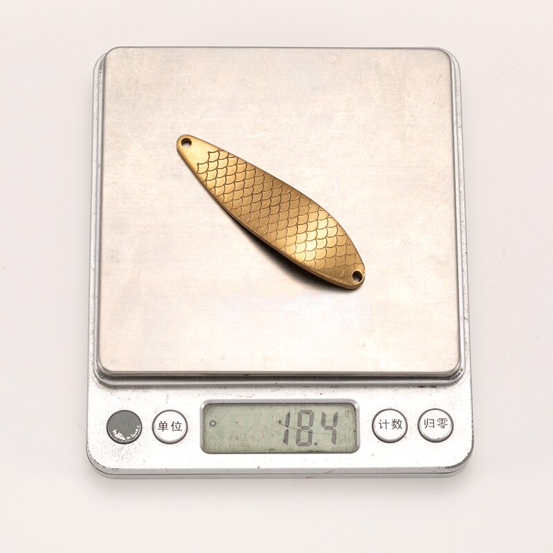 Lthtug 10g 18g maalaamaton iso lusikka syötti tee itse kalastus viehe ympäristönsuojelu kupari aihio metalli lusikat hauen lohi spinner