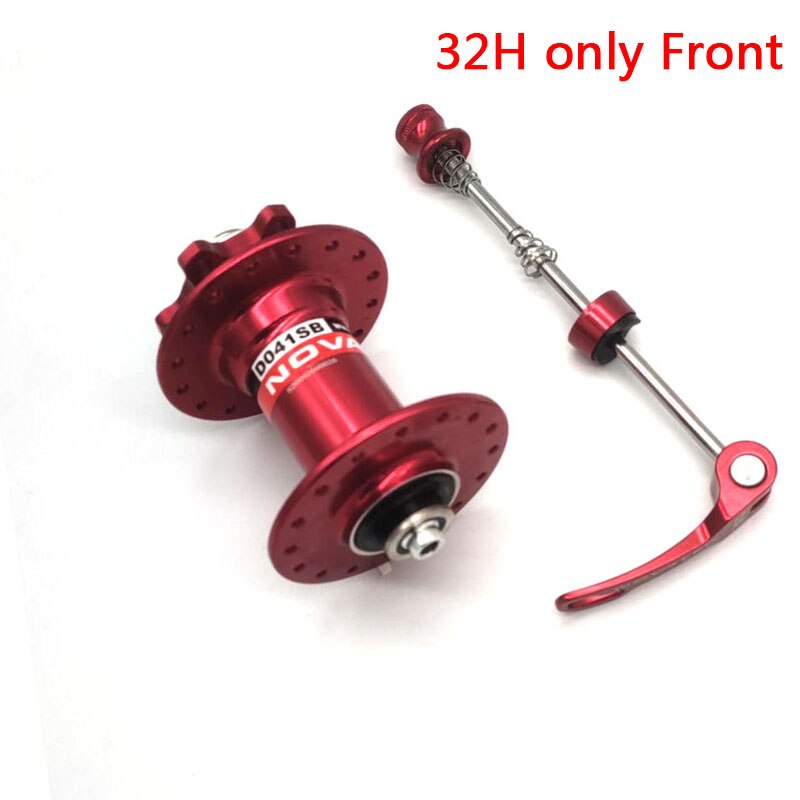 Novatec hub D041SB D042SB disc card brake MTB mountain bike hub bearing bicycle hubs 24 28 32 36 Holes 24h 28h 32h 36h 6 colors: 32holes red front