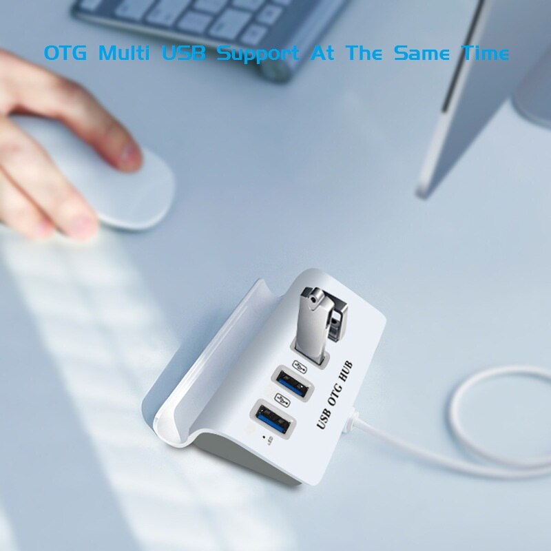 Stacja dokująca type-c Hub wielofunkcyjny uchwyt telefonu komórkowego funkcja 4 porty USB 2.0 na PC Laptop dla Xiaomi Huawei Samsung