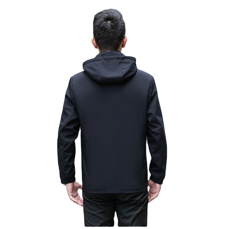 2022 nuovo marchio giacca uomo cerniera primavera autunno inverno casuale solido giacche con cappuccio moda uomo sottile in forma capispalla alta qualità