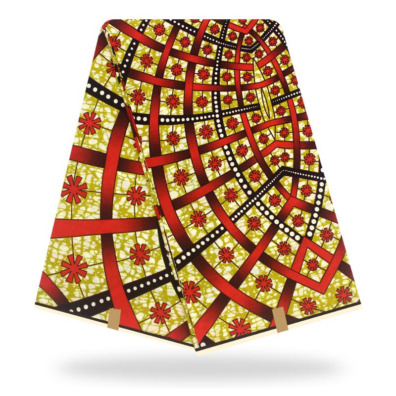 Colorful Real African Wax veritable African Fabric Wax Prints 100% Cotton for Dress 6yards Y200514-3
