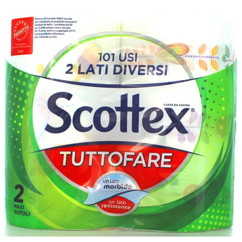 Essuie-tout en papier SCOTTEX bricoleur 2 rouleaux MAXI