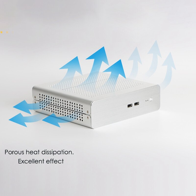 G60S All-Aluminum USB3.0 ITX Chassis MINI Computer Plug for Desktop