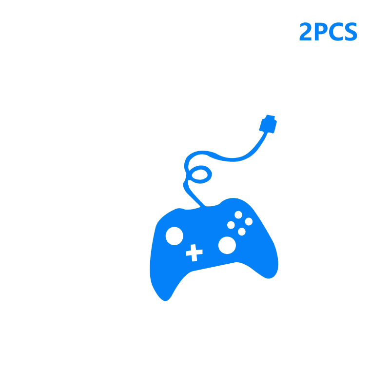 Suchme 2pcs/lot Blue Luminous Light Switch Decals Adorbale Cat Pet Animal Wall Stickers Kids Bedroom Decoration Art Mural Paste: 2pcs game