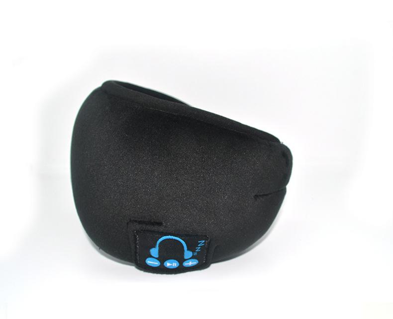 Sove hovedtelefon bluetooth søvnmaske trådløs søvnmaske øretelefon rejse øjenskygger med indbyggede højttalere mikrofon håndfri  d25: Sort
