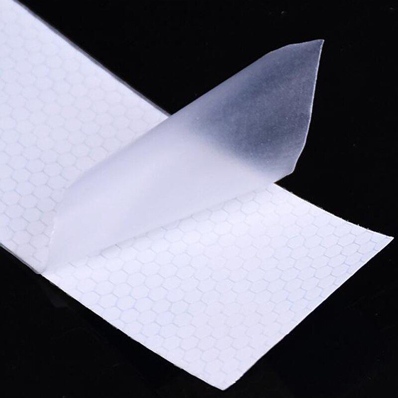 Cinta adhesiva de advertencia de seguridad, Material reflectante de 10cm de ancho, película reflectante para seguridad de camiones