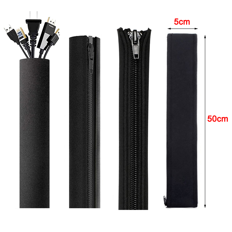 Rits Kabel Mouw Flexibele Draad Kabelbeheer Kabel Draadbeschermer Computer Kabel Organizer PC Kabelbeheer Cover