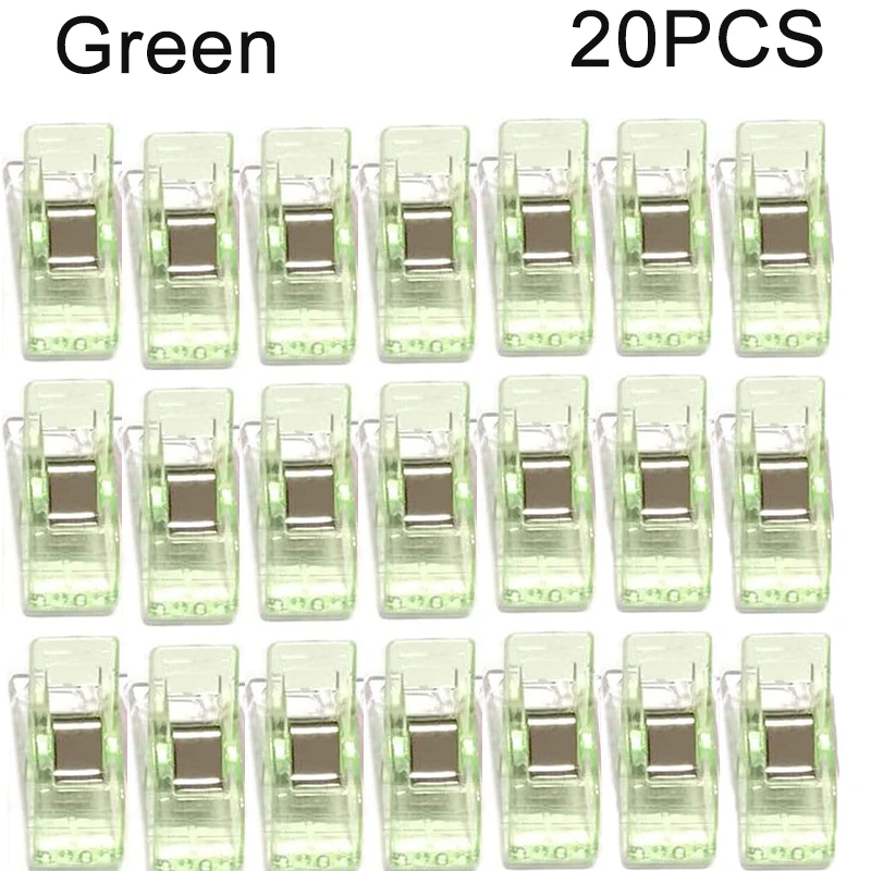 50PCS Multipurpose Sewing Colorful Plastic Craft Crocheting Knitting Safety Assorted Color Binding Clips Paper: Antique Zinc