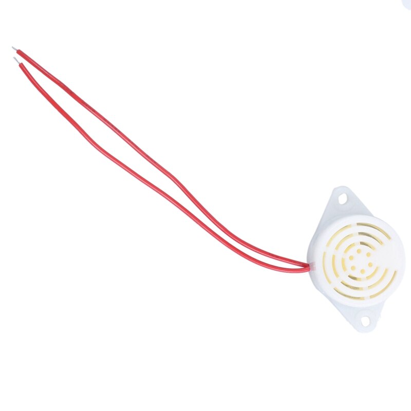 Pitido AC 220V zumbador cableado fuente de alimentación 2 alarma rueda