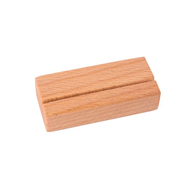 Drewniane numery wyświetlanie zdjęć stojak wizytownik na karty biznesowe nazwa klipsy na notatki organizator na biurko obiad impreza