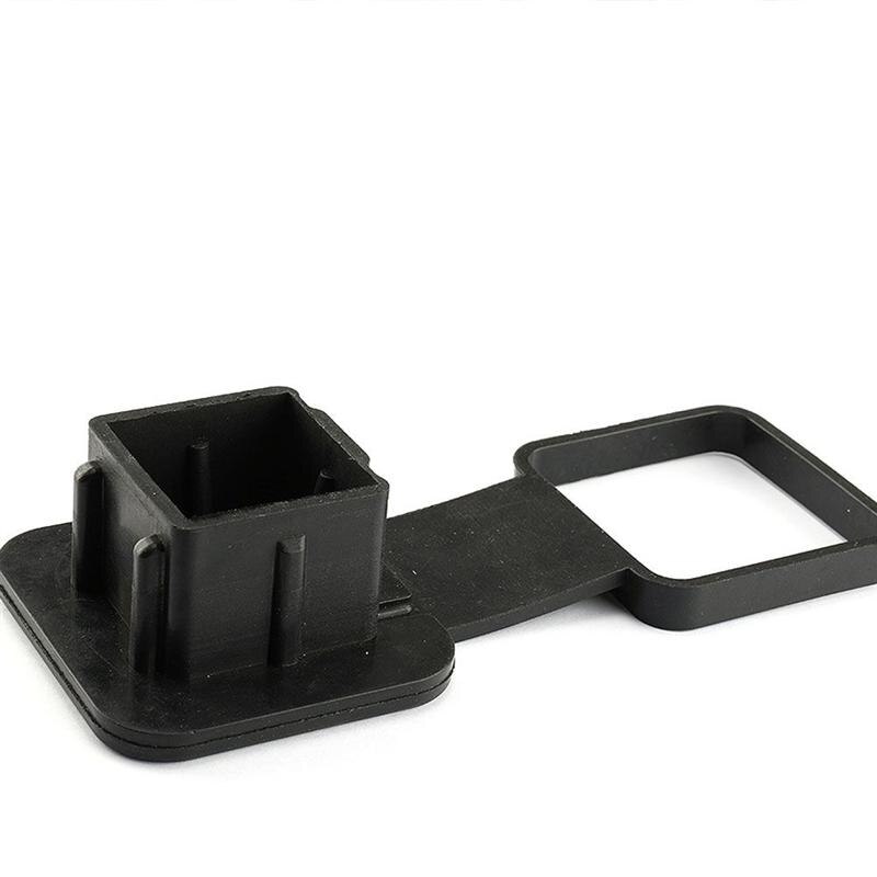 1 Pc Trailer Hitch Tube Cap Durable Black Rubber Cover Cap Insert Tow for Vehicle Trailer Car