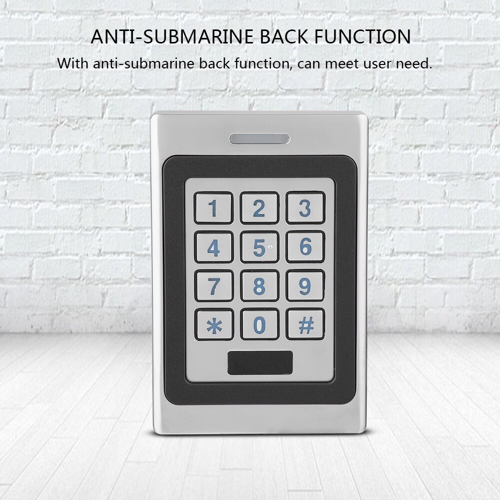 RFID Card Door Access Control System Waterproof Metal Keypad Anti-theft Alarm Standalone Access Control With 2000 Users