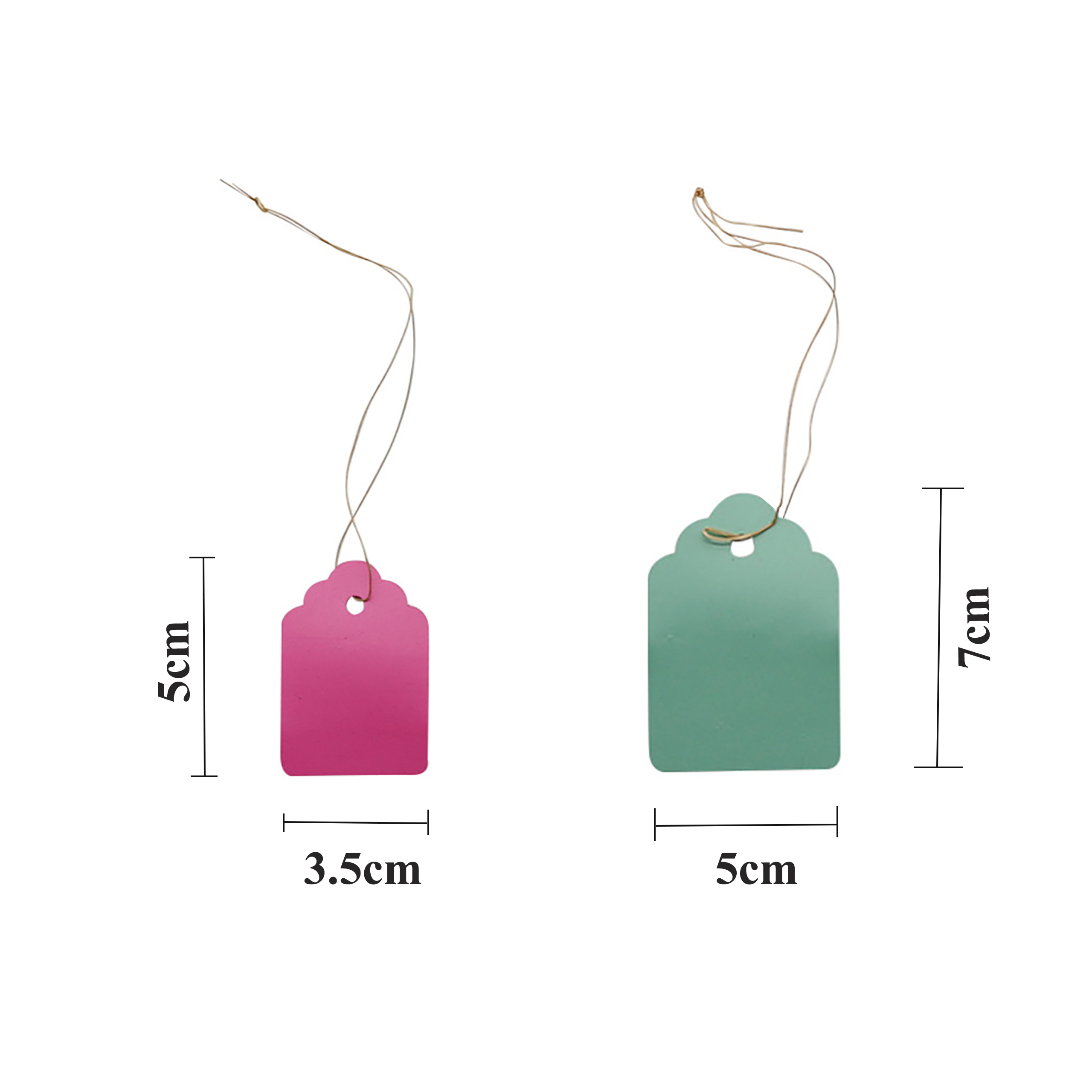 Marcadores para plantas colgantes, etiquetas para plántulas de bricolaje, para colgar flores de jardín, macetas de jardín, herramientas de clasificación de letreros, 100 unidades por lote