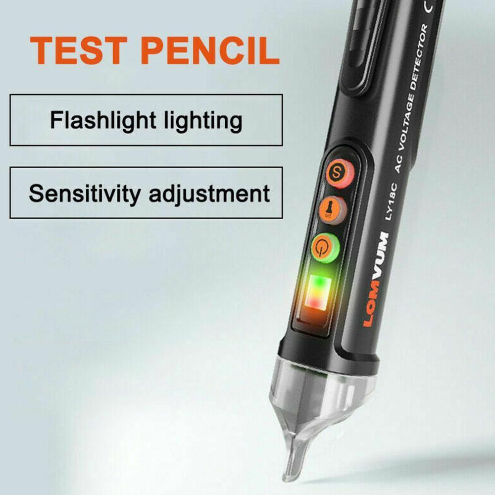 AC Voltage Electric Compact Pen Current Testing Pencil 12V/48V-1000V log Finder Voltage An Breaker Circuit Sensitivity T7D4