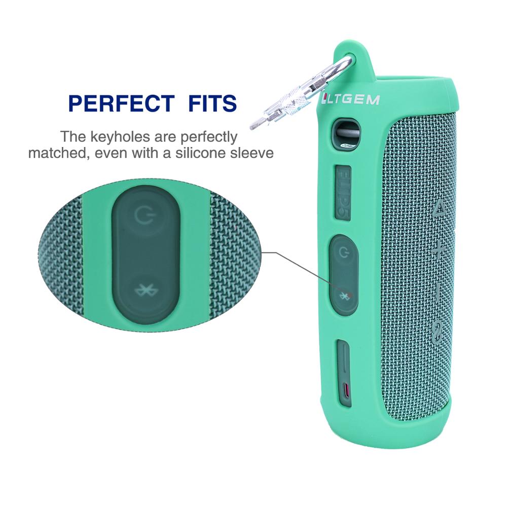 Ltgem Siliconen Case Voor Jbl Flip 5 Waterdichte Draagbare Bluetooth Speaker