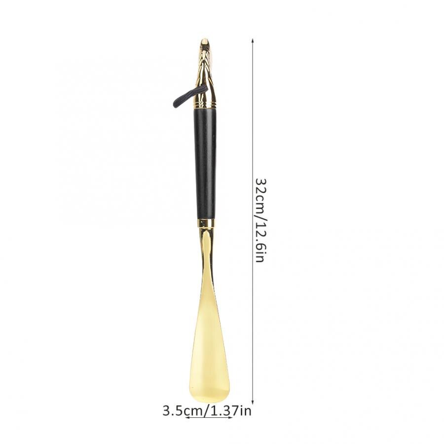 Hevosen pään kenkä sarven nostaja yleinen pitkä pyökki kahva kahva kenkä torni harja kengät nostolaite naisten miesten kengät 32cm 55cm: B