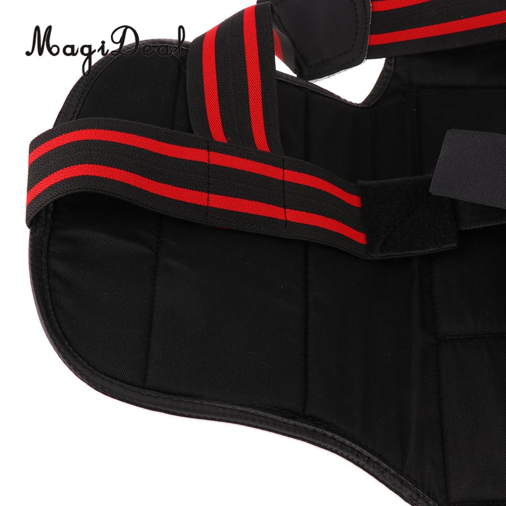 Magideal unisex karate bröstskydd taekwondo kampsport bröst kroppsskydd för boxning sanda träningsapplikation s/m/l/xs/xl