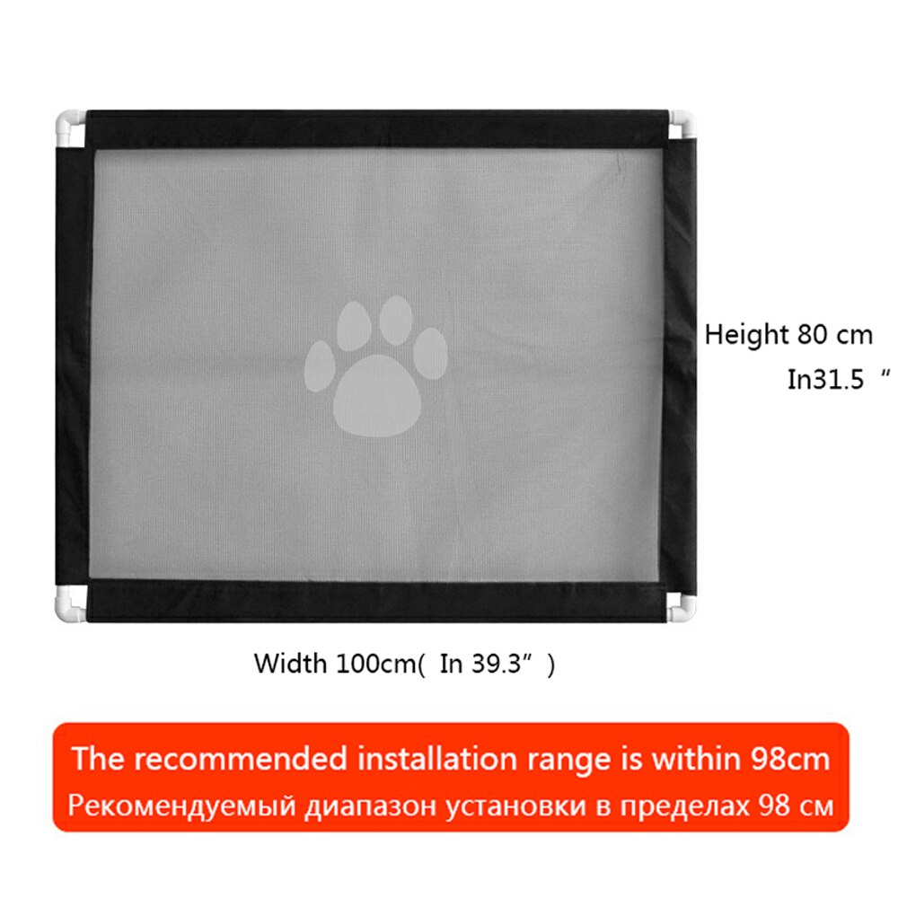 Magic Dog Gate Ingenious Mesh Dog Fence For Indoor and Outdoor Safe Pet Dog gate Safety Enclosure Pet supplies