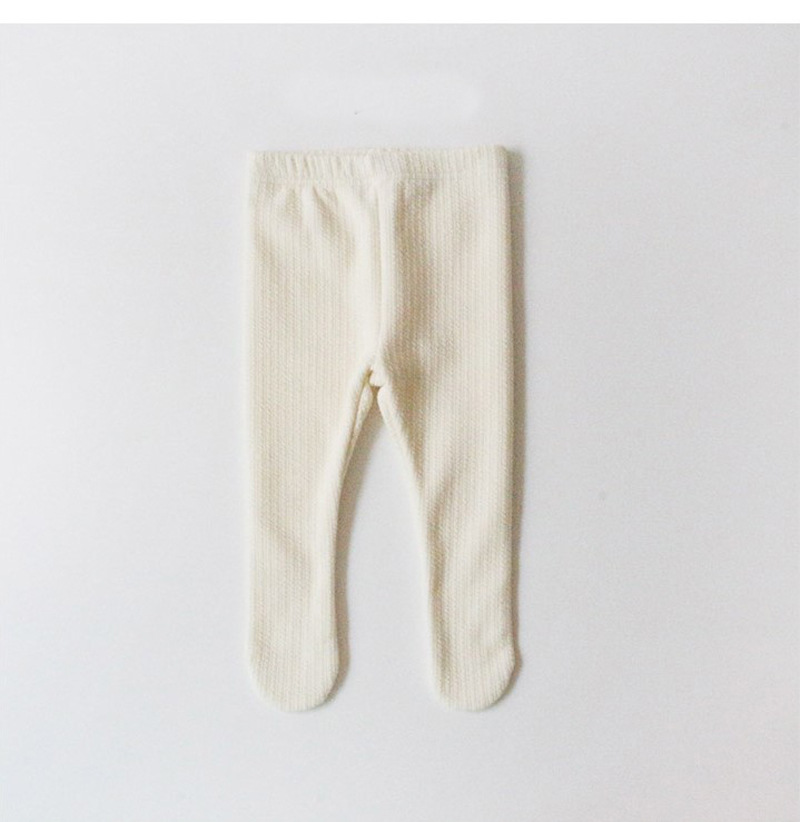 9239 koreanische eins Baby Mädchen Strumpfhosen Herbst Baby Komfortable Strumpfhose Baby Junge Mädchen Hanf aufbringen Bottomming Strumpfhosen Baumwolle Strumpfhosen: aus Weiß / 66cm