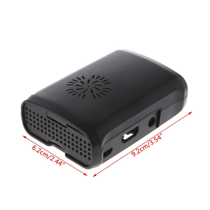 Pi Box ABS Case with Fan Module for Raspberry Pi 3/2/b plus with 3pc Heat Sink