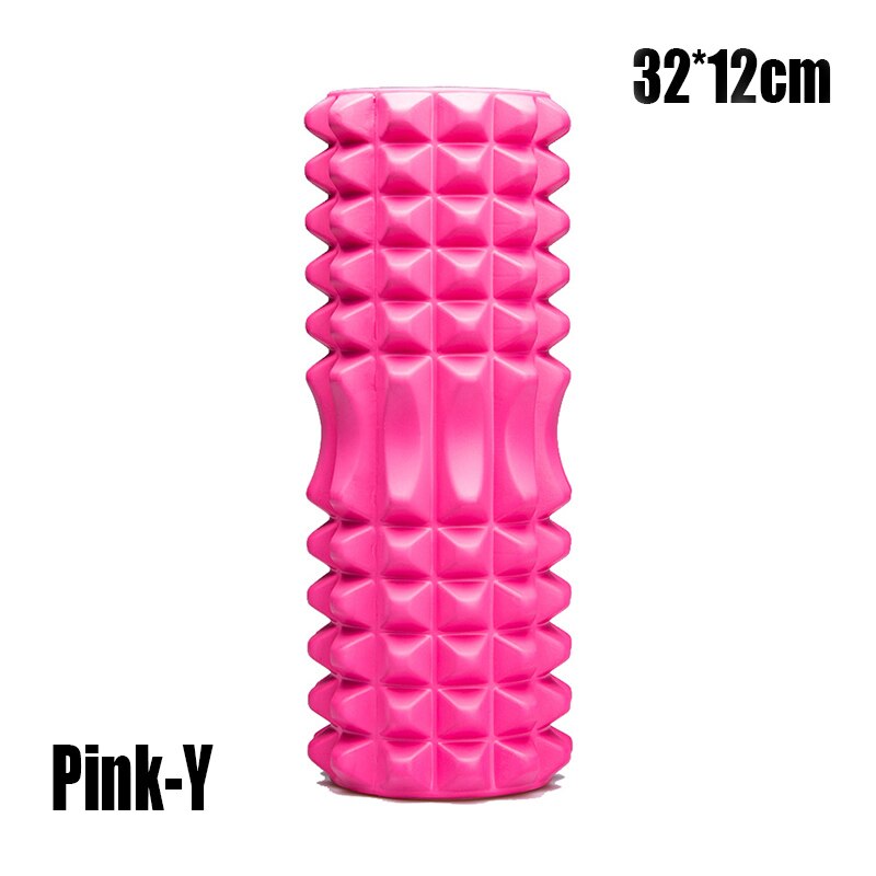 Yoga Foam Pilate Fitness Roller EVA Sports Column Train Gym Physical Massage Grid Floating Trigger Point Therapy Exercise block: Pink