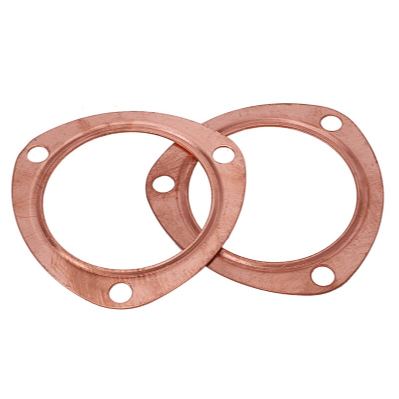 2 stuks Vierkante Poort Koper Plating Header Uitlaatpakkingen