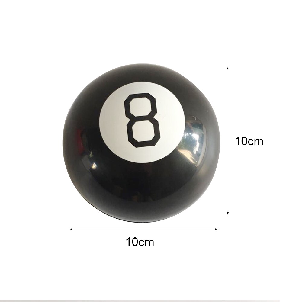 10Cm Magische Bal Profetie Magische Bal Zwart 8 Magic Props Vreemde Speelgoed Voor Baby