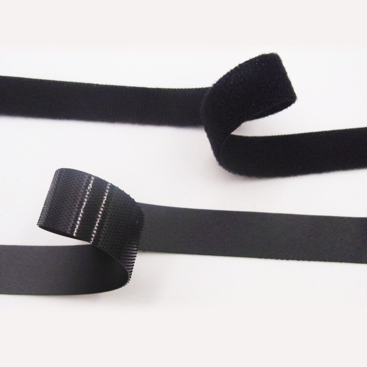 10m transparente bebé suave cierre de velcro cinta de gancho de cinta mágico y Cable de lazo corbata delgada IY los niños vestimenta accesorios de costura