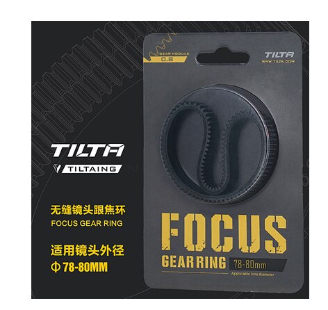 Tilta Tiltaing Seamless Focus Gear Ring 360 ° Rotation Silent Follow Focus Ring For SLR DSLR Camera Accessorie: 78-80mm