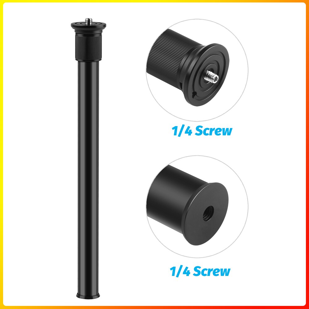 Abrazadera Universal para mesa de escritorio, montaje con trípode de 1/4 pulgadas, punta de rosca, extensión de tubo, poste para videocámara de cámara DSLR GoPro Phone