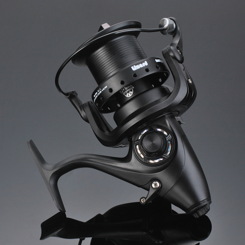 12 + 1 BB Spinning Reel mit Vorne und Hinten Doppel Drag Karpfen Angeln Reel Links Rechts Austauschbare für Salzwasser süßwasser