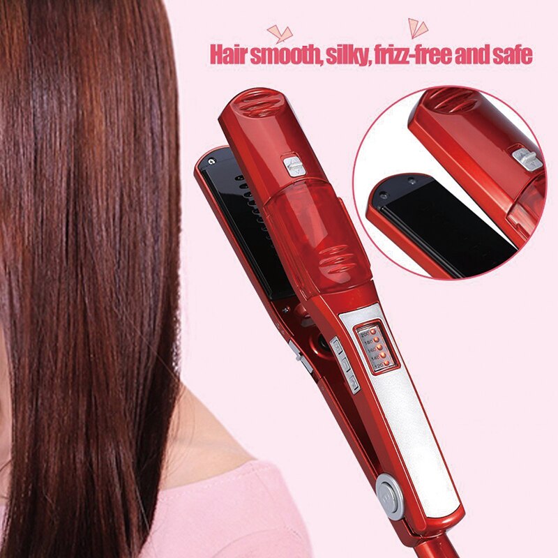 Stoom Stijltang Elektrische Stijltang Steampod Keramische Straightner Haar Styling Tools Rechttrekken Plaat Wafer Temperatuur