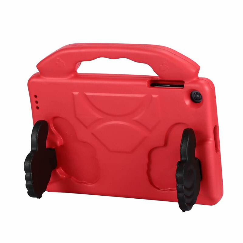 Morbida Antiurto Caso Bambini Del Silicone di Protezione Della Copertura per Samsung Tab UN 10.1 pollici 2019 SM-T515 T510 T515 Bambini Eva Tablet shell: 02 Red