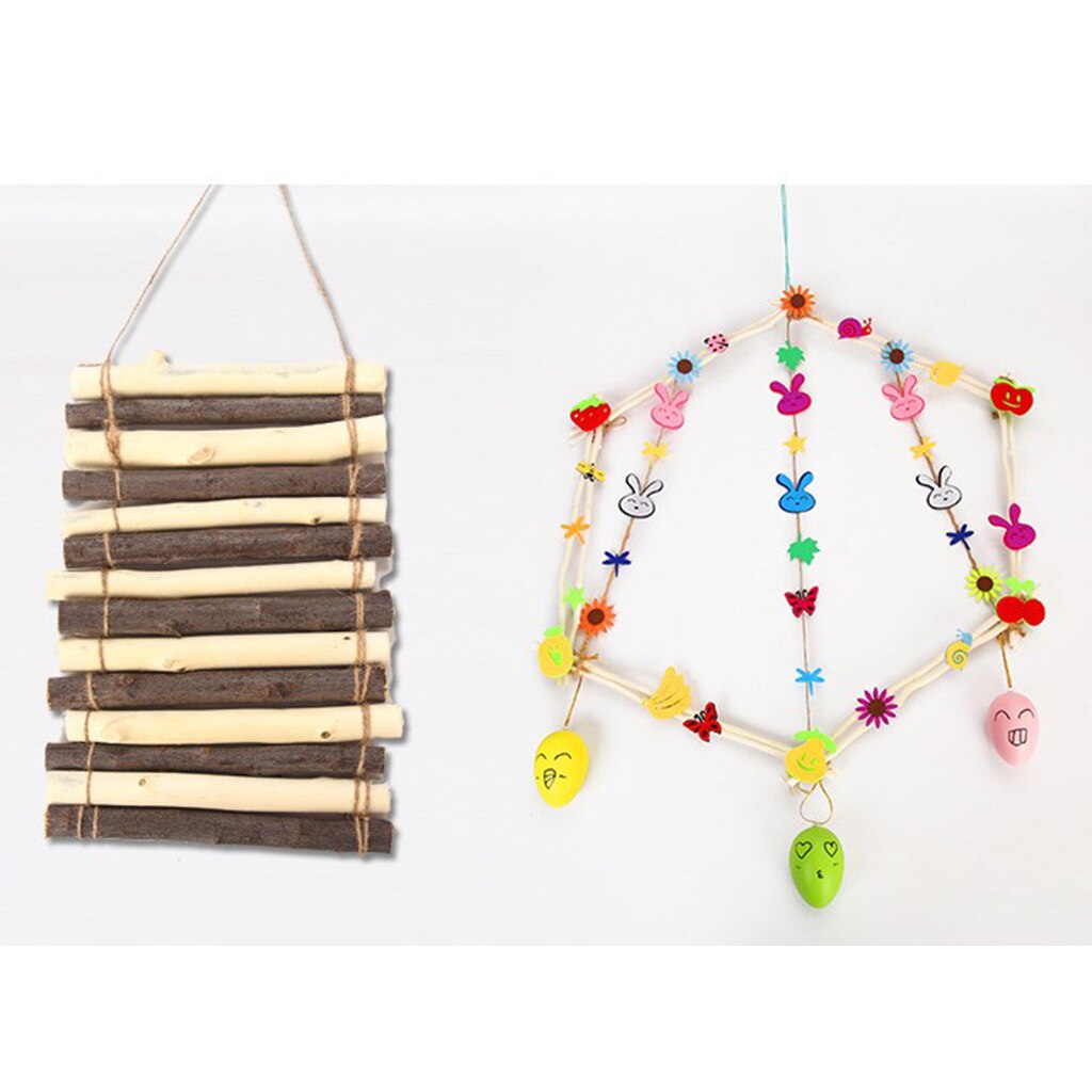 50x Natural Branches Wooden Sticks Hanging Decoration Embellishment