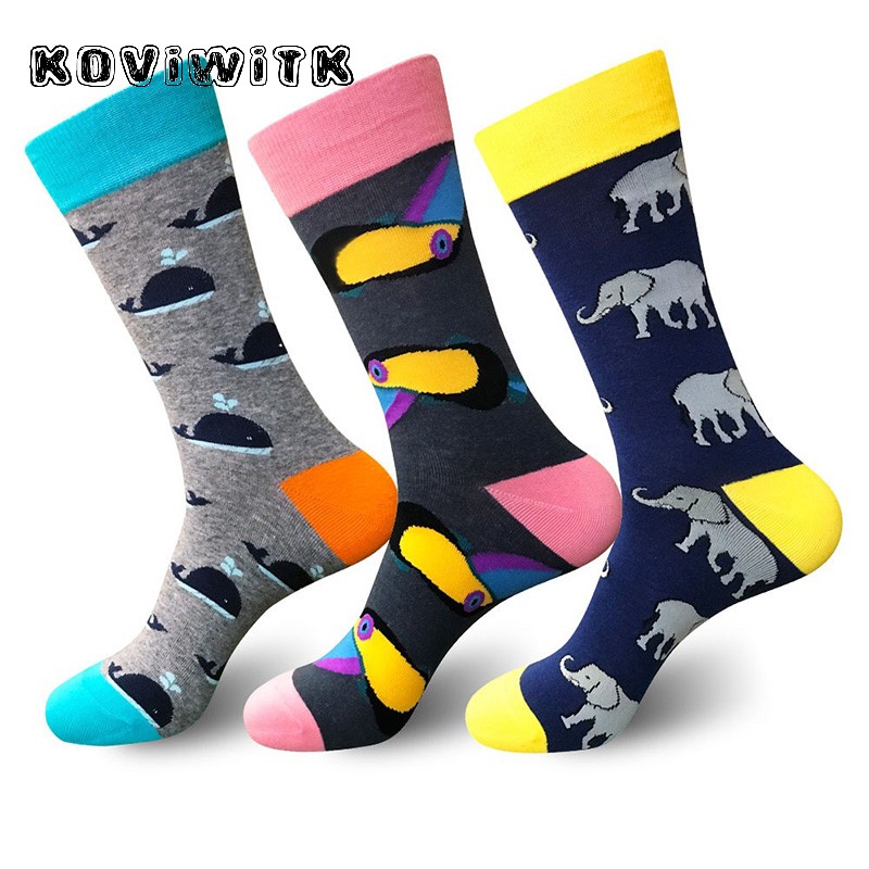 Chaussettes de dessin animé pour hommes, noir, motifs d&#39;animaux mignons imprimés, , résistant à l&#39;usure, blanche, en coton, Short pour garçons