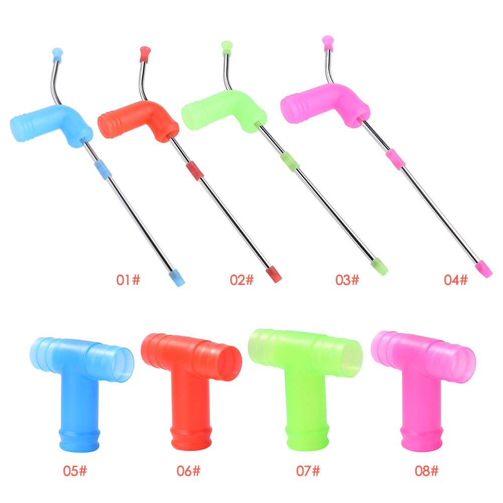 Bier Snorkel Dubbele Bier Snorkel Stro Voor Festivals Party Bar Drinken Gereedschap Wijn Dispenser Trechter Slammer Snorkel